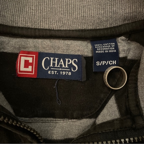 Chaps striped quarter zip sweater - Picture 4 of 4